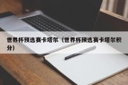 世界杯预选赛卡塔尔（世界杯预选赛卡塔尔积分）
