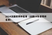 2014法国世界杯名单（法国14年世界杯名单）