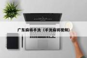 广东麻将手洗（手洗麻将视频）