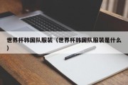世界杯韩国队服装（世界杯韩国队服装是什么）