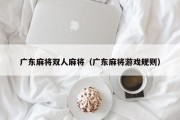 广东麻将双人麻将（广东麻将游戏规则）