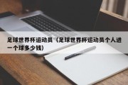 足球世界杯运动员（足球世界杯运动员个人进一个球多少钱）