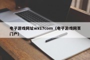 电子游戏网址wx17com（电子游戏网页门户）
