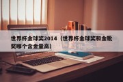 世界杯金球奖2014（世界杯金球奖和金靴奖哪个含金量高）