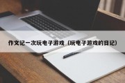 作文记一次玩电子游戏（玩电子游戏的日记）